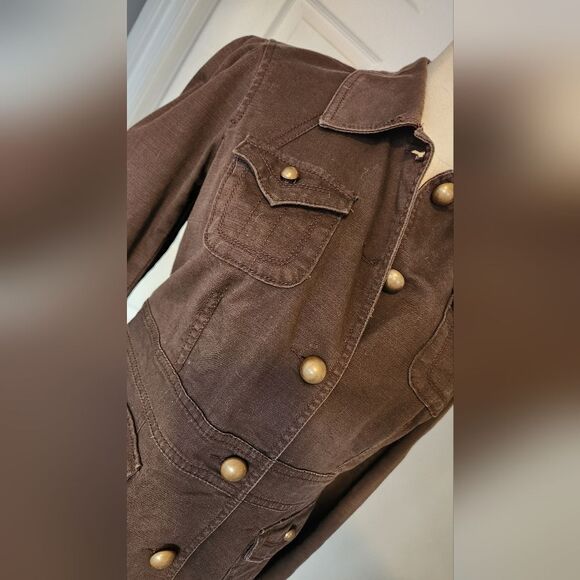 Calvin Klein Jeans brown jacket - Size Small - Picture 3 of 10